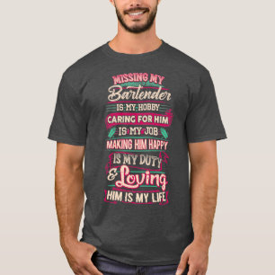 Camiseta Me encanta mi Bartender 1