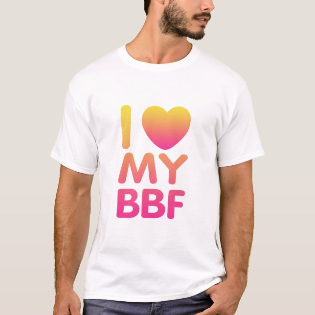 Camiseta Me encanta mi BFF (Anverso)