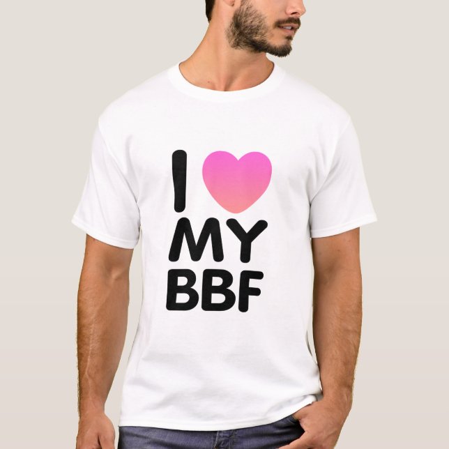 Camiseta Me encanta mi BFF (Anverso)