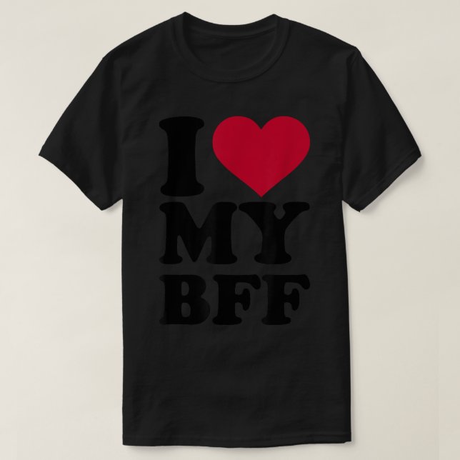 Camiseta Me encanta mi BFF (Diseño del anverso)