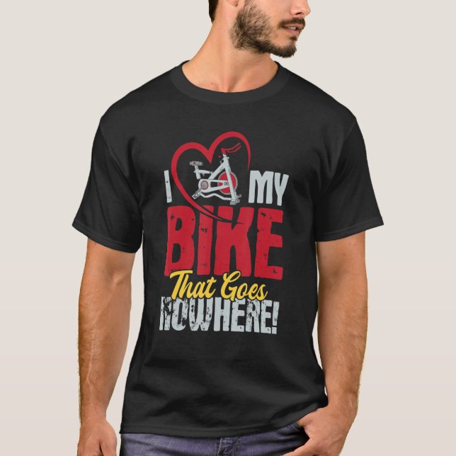 Camiseta Me Encanta Mi Bicicleta Que No Va A Ningún Lugar E (Anverso)