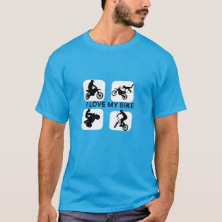 Camiseta Me encanta mi bicicleta un regalo perfecto para lo