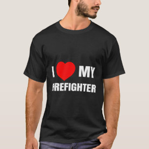 Camiseta Me Encanta Mi Bombardero. Rojo Mi Cita De Fuego.