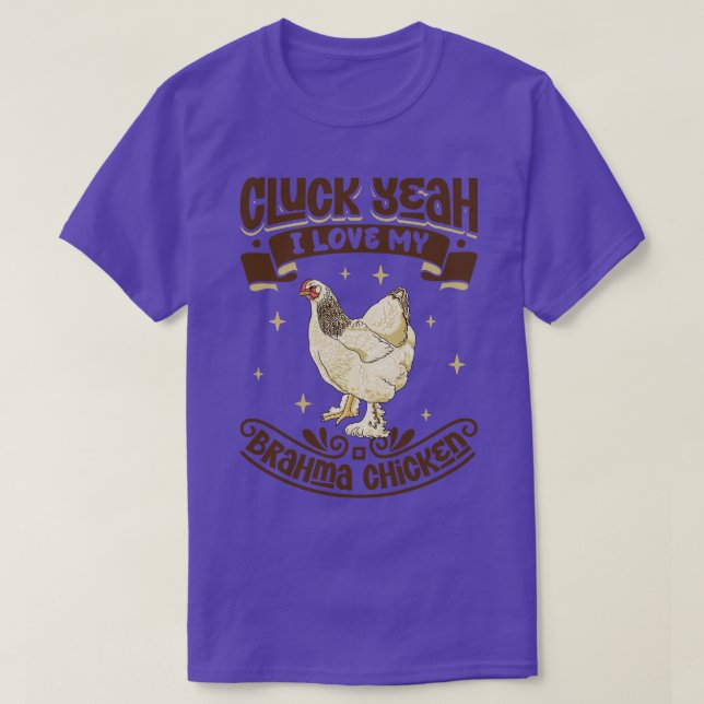 Camiseta Me encanta mi Brahma Chicken Cluck Sí (Diseño del anverso)