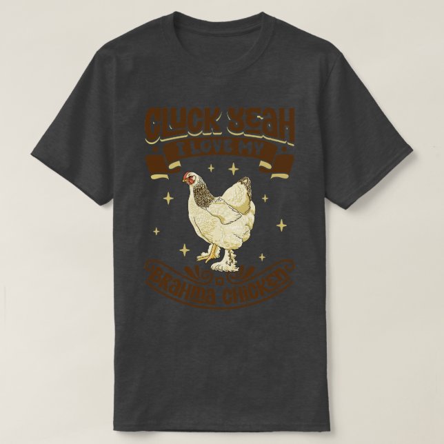 Camiseta Me encanta mi Brahma Chicken Cluck Sí (Diseño del anverso)