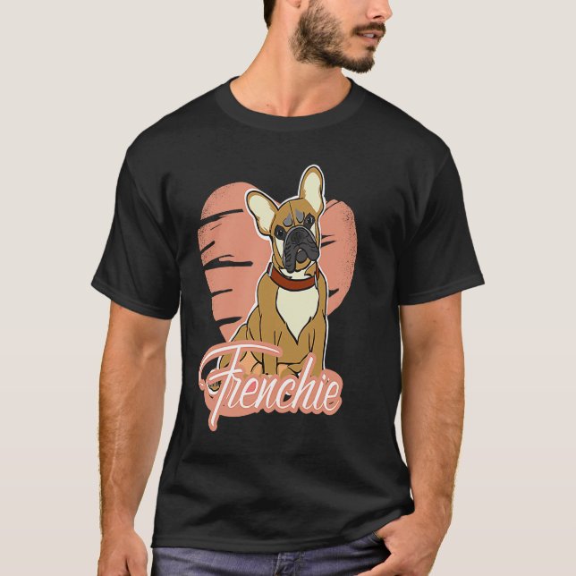 Camiseta Me encanta mi Bulldog francés (Anverso)
