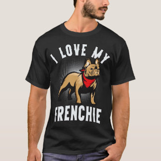 Camiseta Me encanta mi Bulldog francés Perro gracioso