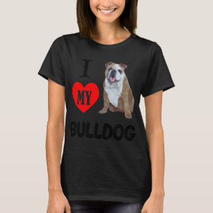 Camiseta ME ENCANTA MI BULLDOG Perro Animal Pet Lover