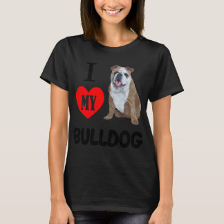 Camiseta ME ENCANTA MI BULLDOG Perro Animal Pet Lover