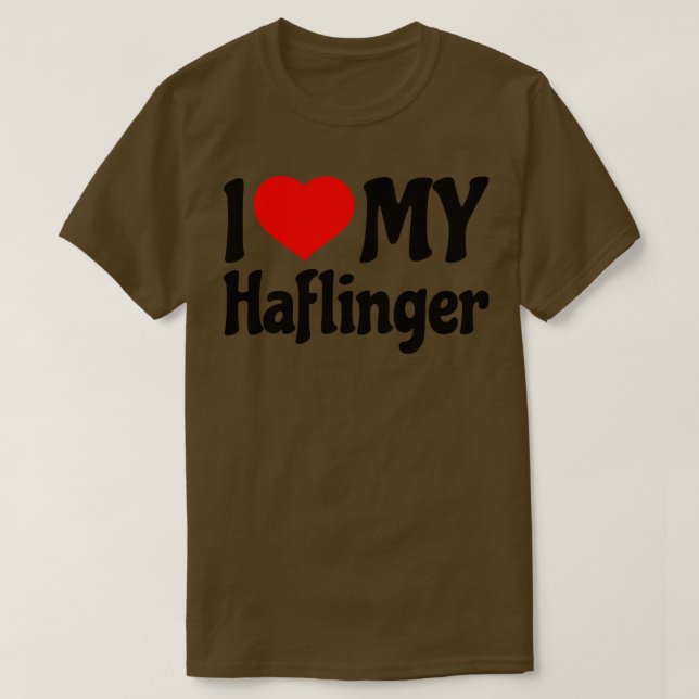 Camiseta Me encanta mi Caballo Haflinger (Diseño del anverso)