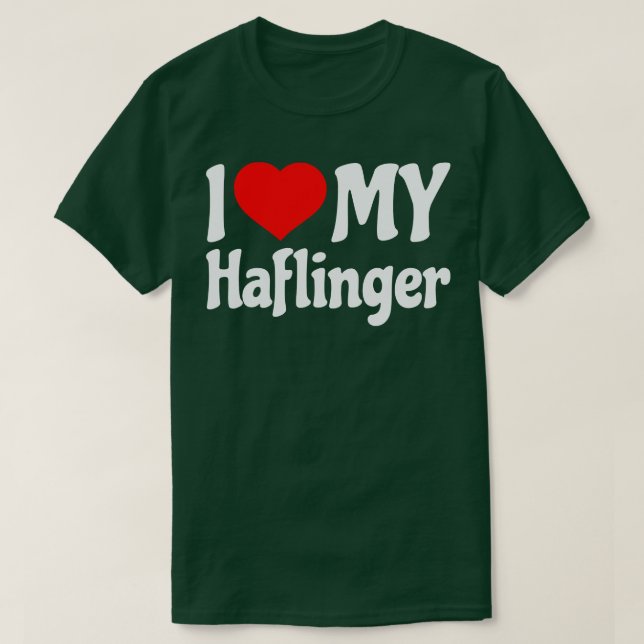 Camiseta Me encanta mi Caballo Haflinger 1 (Diseño del anverso)