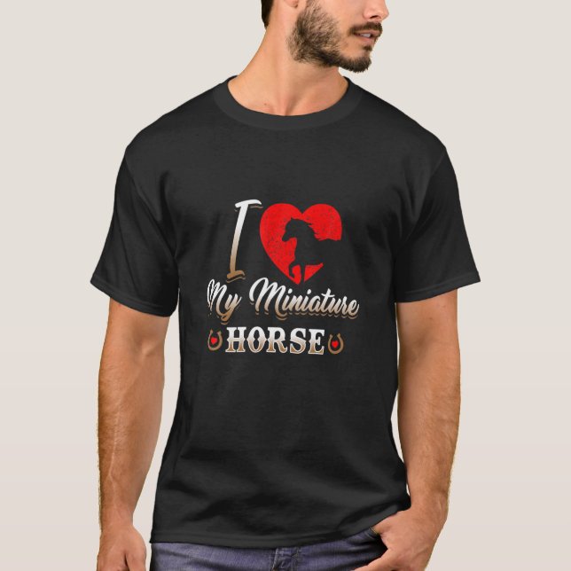 Camiseta Me Encanta Mi Caballo Minoritario Para Los Amantes (Anverso)