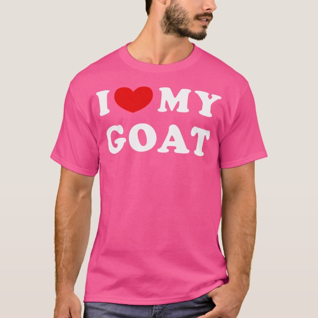 Camiseta Me Encanta Mi Cabra, Corazón Mi Cabra (Anverso)