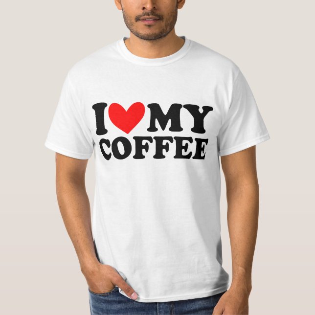 Camiseta me encanta mi café (Anverso)