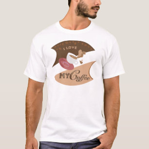 Camiseta Me encanta mi café retro Java