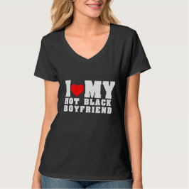 Camiseta Me Encanta Mi Caliente Amigo Negro