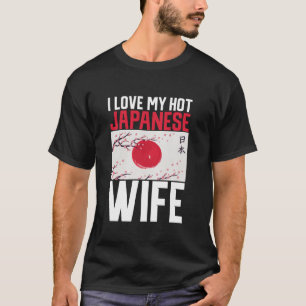 Camiseta Me encanta mi caliente esposa japonesa Long Sleeve