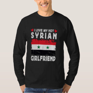 Camiseta Me encanta mi caliente novia siria, pareja de amig