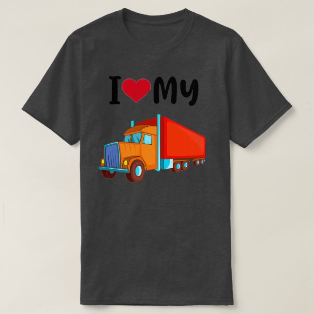 Camiseta Me encanta mi camión (Diseño del anverso)