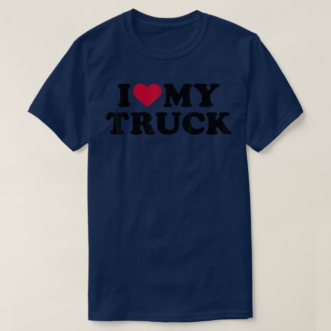 Camiseta Me encanta mi camión (Diseño del anverso)