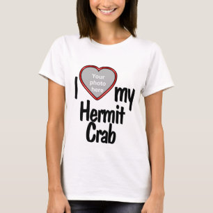 Camiseta Me encanta mi cangrejo ermitaño - marco de foto de