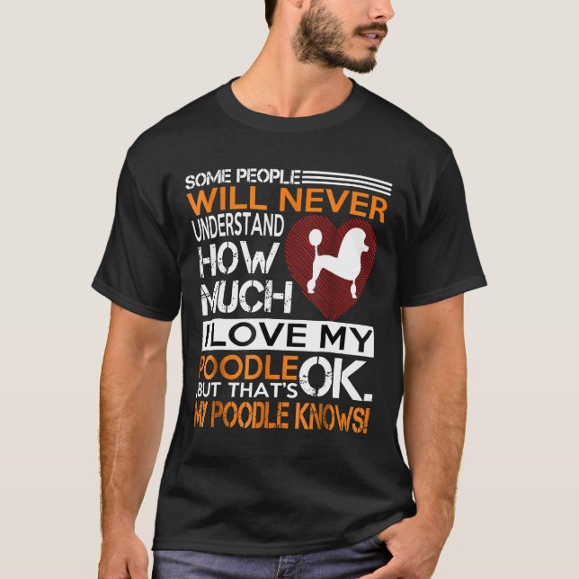 Camiseta Me encanta mi caniche (Anverso)