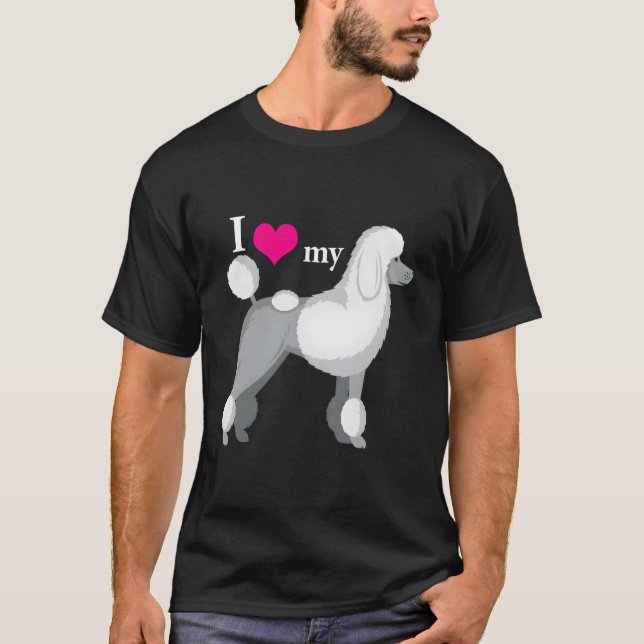 Camiseta Me encanta mi caniche (Anverso)