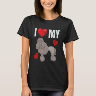 Camiseta Me encanta mi caniche Perro de caniche francés Per