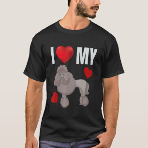 Camiseta Me encanta mi caniche Perro de caniche francés Per