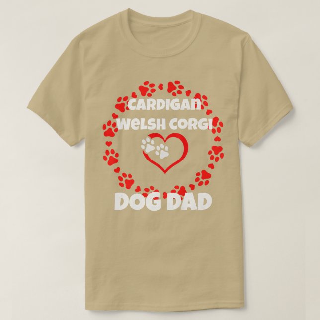 Camiseta Me encanta mi Cardigan Welsh Corgi Perro Raza 888 (Diseño del anverso)