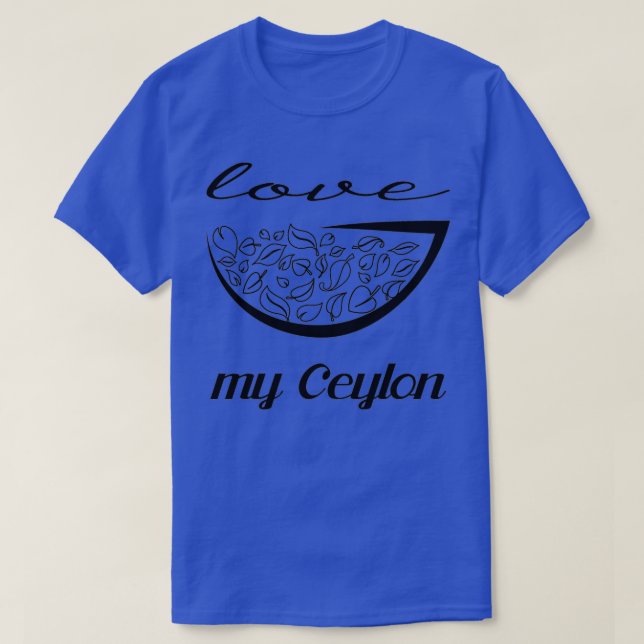 Camiseta me encanta mi Ceilán (Diseño del anverso)