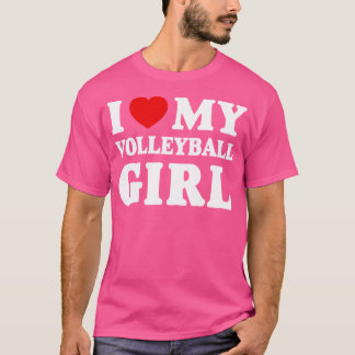 Camiseta Me Encanta Mi Chica De Voleibol, Corro Mi Gi De Vo