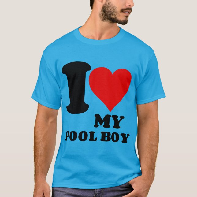 CAMISETA ME ENCANTA MI CHICO DE PISCINA (Anverso)