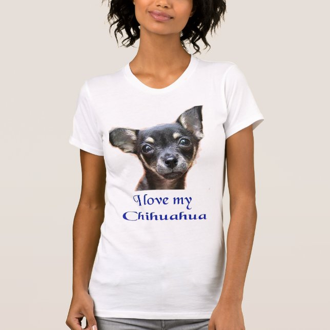 Camiseta Me encanta mi Chihuahua (Anverso)