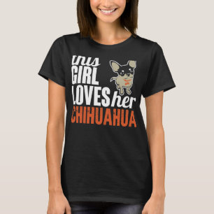 Camiseta Me Encanta Mi Chihuahua Mujeres Relajadas