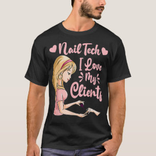 Camiseta Me Encanta Mi Clientela Cuidadosa Mujer De Tecnolo