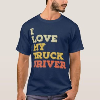 Camiseta Me Encanta Mi Conductor De Camiones