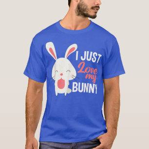 Camiseta Me Encanta Mi Conejo De Conejito Divertido.