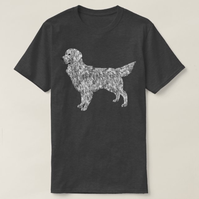 Camiseta Me encanta mi crema inglesa Golden Retriever (Diseño del anverso)
