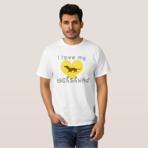 Camiseta me encanta mi dachshund