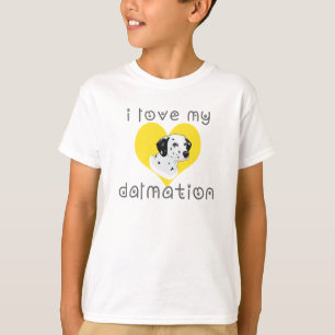 Camiseta me encanta mi dalmación