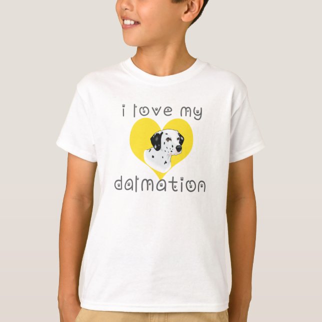Camiseta me encanta mi dalmación (Anverso)