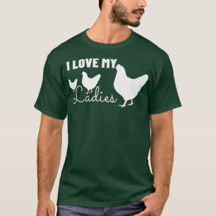 Camiseta Me Encanta Mi Damas Chicken De Patio Trasero Lover