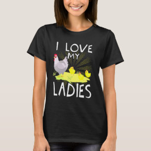Camiseta Me Encanta Mi Damas De Pollos Campesinos