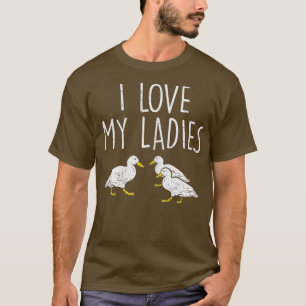 Camiseta Me Encanta Mi Damas Ducks Gracioso Granja Animal