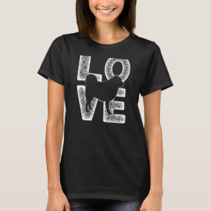 Camiseta Me encanta mi diseño del tema tibetano del perro