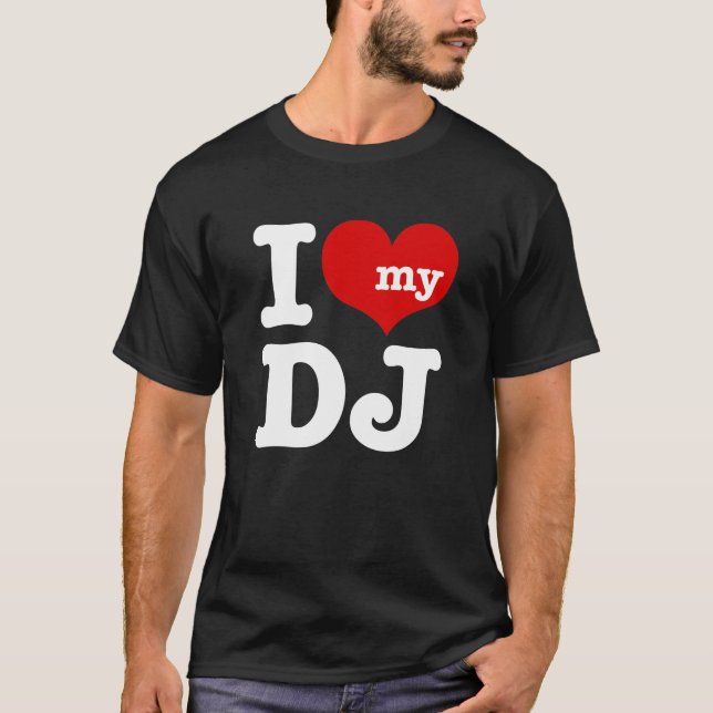Camiseta Me encanta mi DJ (Anverso)