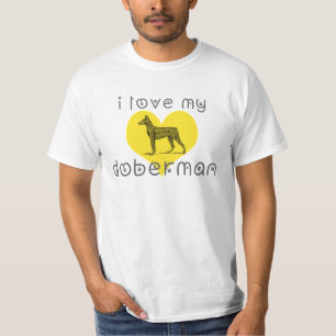 Camiseta me encanta mi doberman