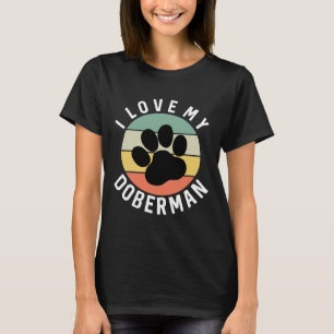 Camiseta Me encanta mi Doberman 1124