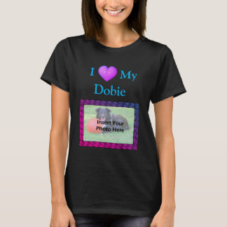 Camiseta Me encanta mi Doberman tu foto